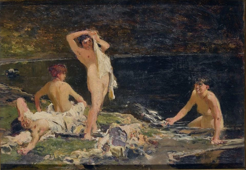Bagnanti al Lago del Mucrone - Museo del Territorio Biellese, Biella